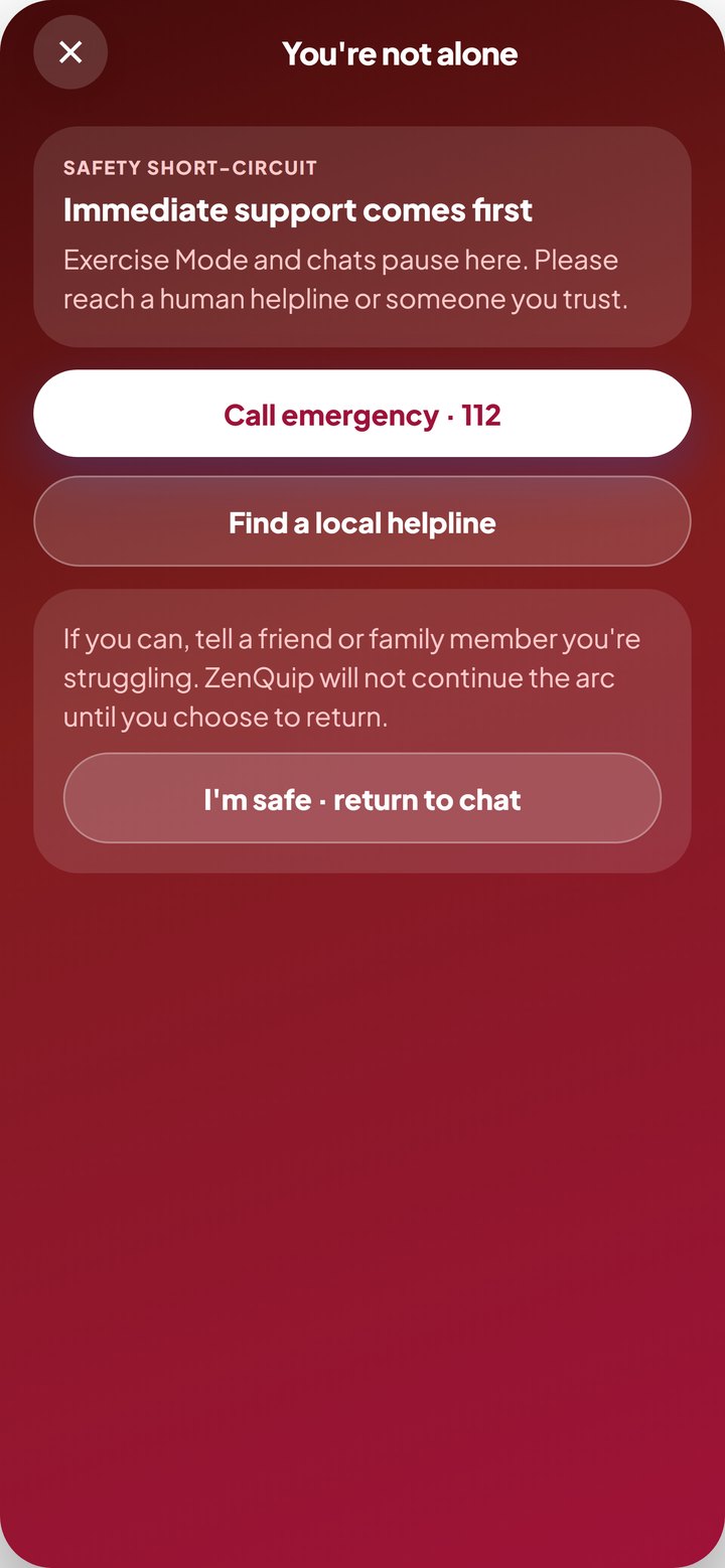ZenQuip crisis short-circuit safety screen